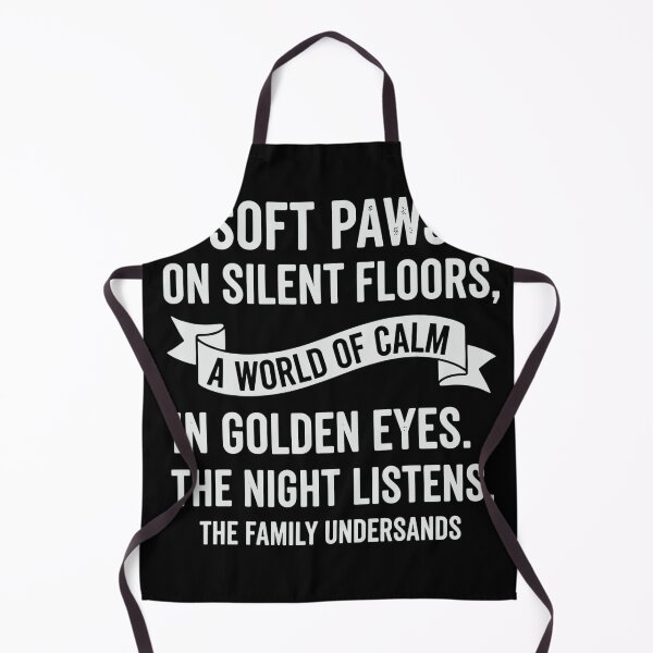 Item preview, soft paws on silent floors poetic cat quote designed and sold by BazStudiodesign.