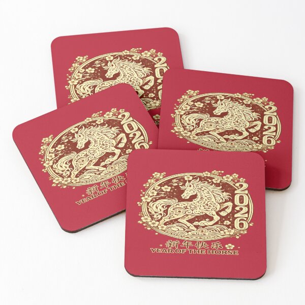 Item preview, Year of the Horse 2026 — Chinese New Year Lucky Horse Coin Graphic designed and sold by POD DYNASTY.