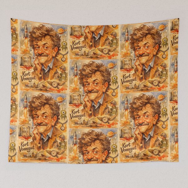 Item preview, Kurt Vonnegut designed and sold by Sarcastic designs.