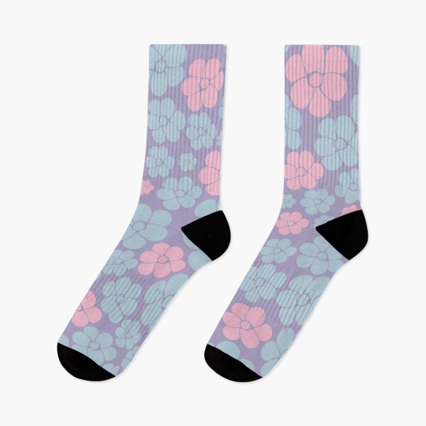 Item preview, Flower Pattern in Blue, Lilac, and Pink designed and sold by LAEC-Shop.