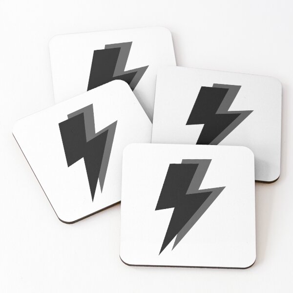 Item preview, Black and Grey Lightning Bolts designed and sold by OneThreeSix.