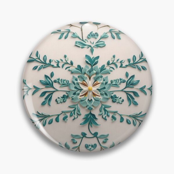 Item preview, Golden Bloom & Teal Leaves – Elegant Floral Art Pattern designed and sold by Colorshow-relax.
