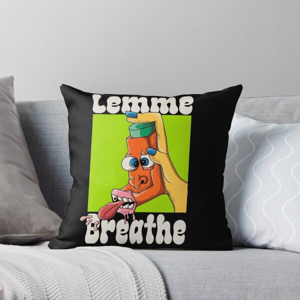 Item preview, Lemme Breathe Funny Asthma Inhaler Cartoon Design designed and sold by The Funscape Store.