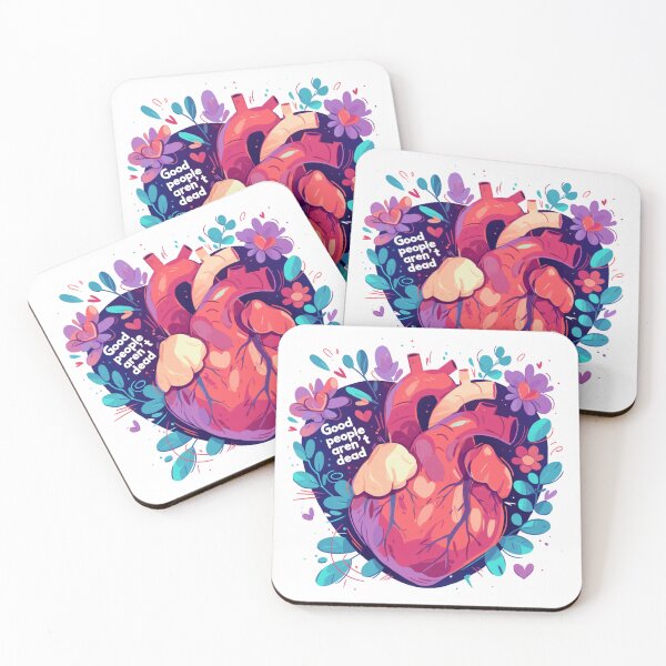 Item preview, Good people aren't dead heart sticker designed and sold by MendaciousMina.