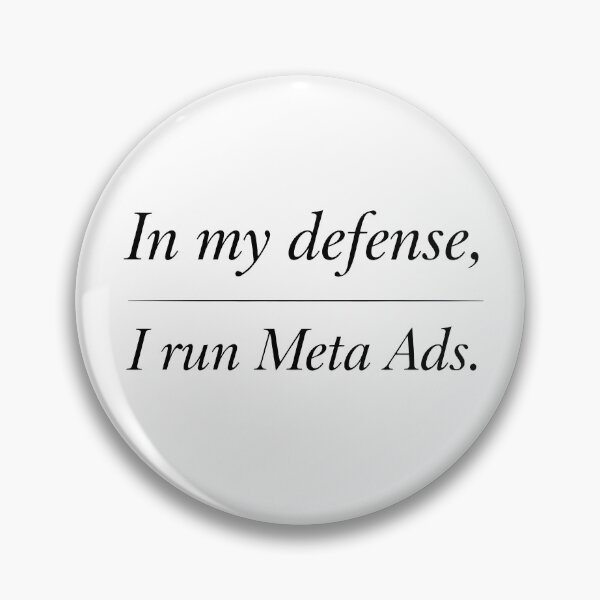 Item preview, Meta Ads Marketing Sticker - In My Defense I Run Meta Ads - Digital Marketer Gift designed and sold by DigitalNovaCo.