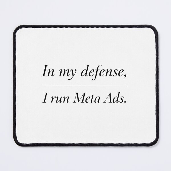 Item preview, Meta Ads Marketing Sticker - In My Defense I Run Meta Ads - Digital Marketer Gift designed and sold by DigitalNovaCo.