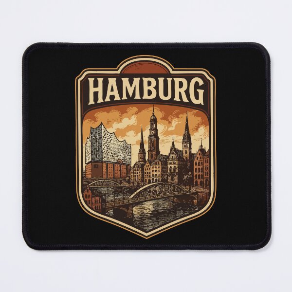 Item preview, Hamburg Germany Vintage Travel designed and sold by TomFrontierArt.