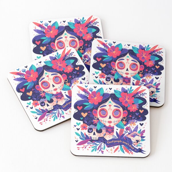 Item preview, Good people aren't dead day of the dead sticker designed and sold by MendaciousMina.