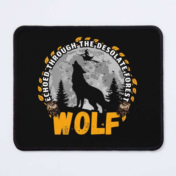 Item preview, Echoed Through the Desolate Forest Wolf T-Shirt – Howling Wolf Nature Graphic Tee designed and sold by Ahmed-Fawzy10.