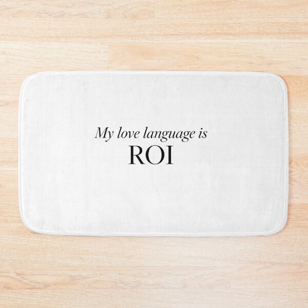 Item preview, ROI Marketing Sticker - My Love Language Is ROI - Funny Marketer Design designed and sold by DigitalNovaCo.