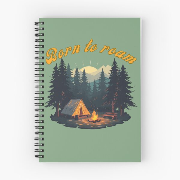 Item preview, Born to Roam - Camping Campfire Forest Adventure Art. designed and sold by LunaPrintCo.