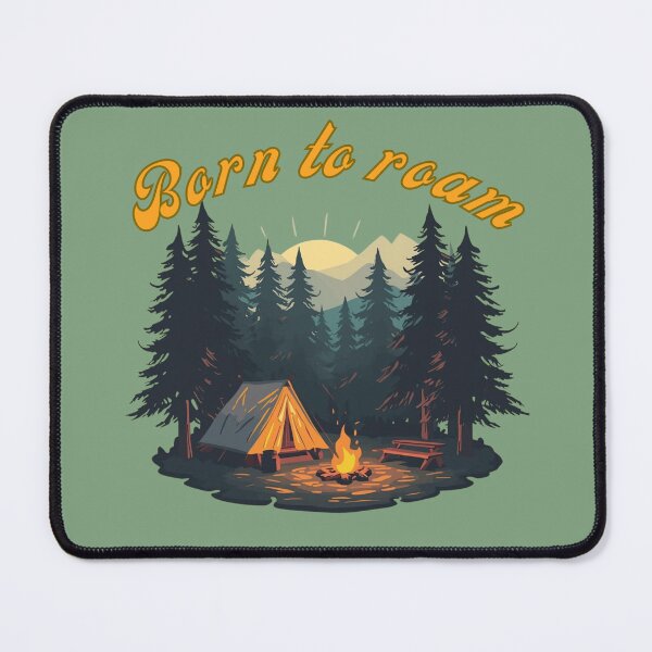 Item preview, Born to Roam - Camping Campfire Forest Adventure Art. designed and sold by LunaPrintCo.