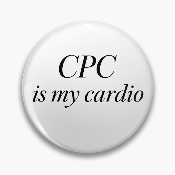 Item preview, PPC Marketing Sticker - ,CPC Is My Cardio - Funny Advertiser Design designed and sold by DigitalNovaCo.