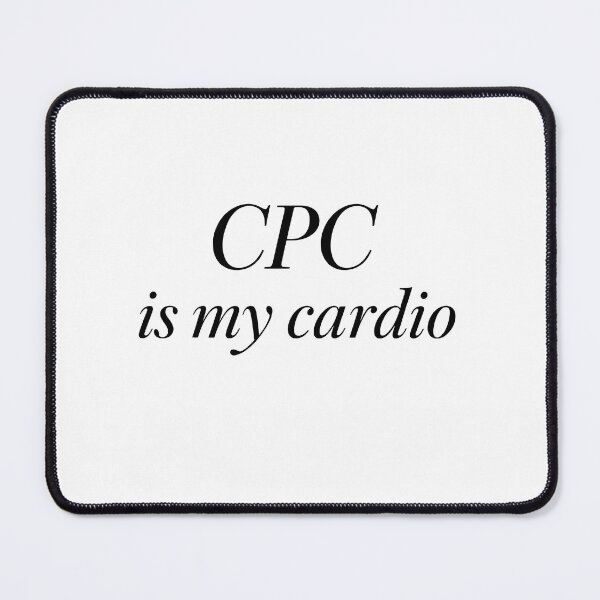 Item preview, PPC Marketing Sticker - ,CPC Is My Cardio - Funny Advertiser Design designed and sold by DigitalNovaCo.