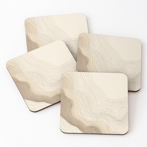 Item preview, Neutral Abstract Wall Art with Organic Lines – Modern Minimal Line Decor designed and sold by sana designer.