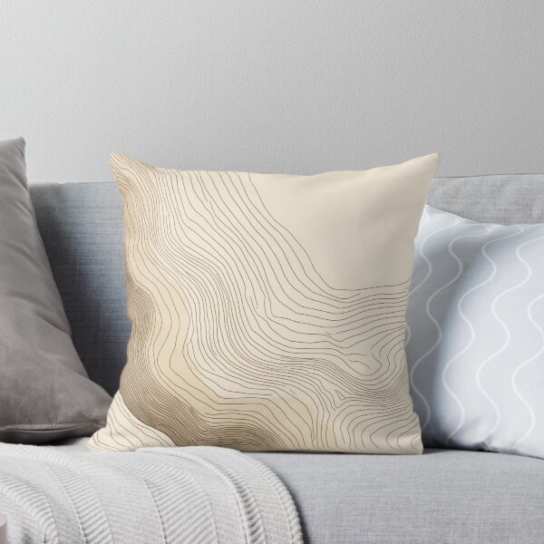 Item preview, Neutral Abstract Wall Art with Organic Lines – Modern Minimal Line Decor designed and sold by sana designer.