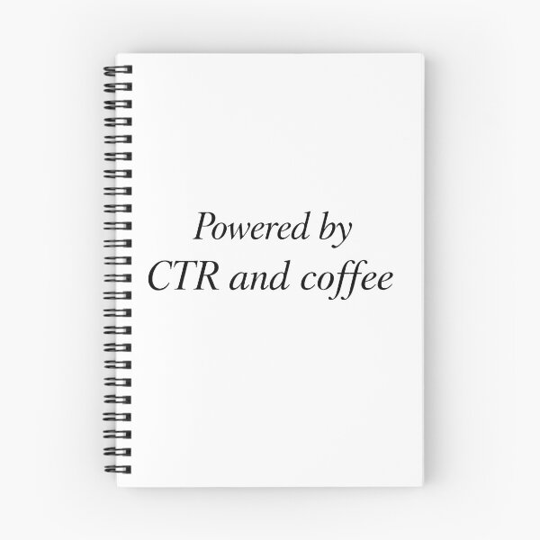 Item preview, Digital Marketing Sticker - Powered By CTR And Coffee - Marketer Design designed and sold by DigitalNovaCo.