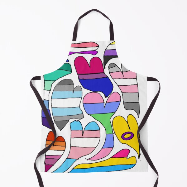 Item preview, Abstract Pride Flag Heart Design designed and sold by FroggyTown Art.