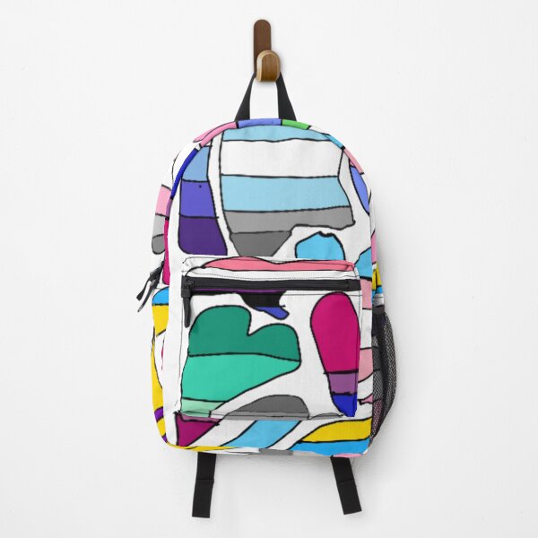 Item preview, Abstract Pride Flag Heart Design designed and sold by FroggyTown Art.