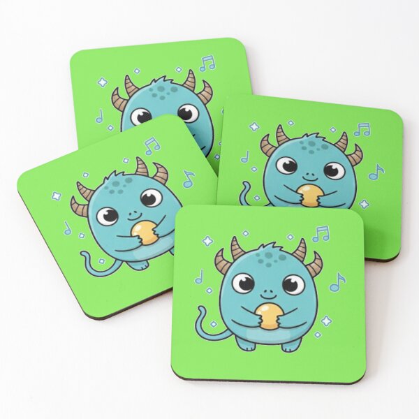 Item preview, Musical Teal Monster - Cute Audio Creature designed and sold by Rafcioo.