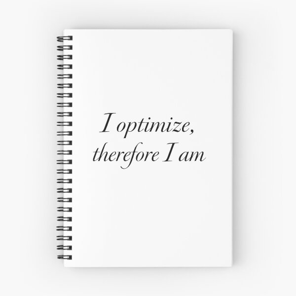 Item preview, Marketing Philosophy Sticker - I Optimize Therefore I Am - Funny Marketer Design designed and sold by DigitalNovaCo.