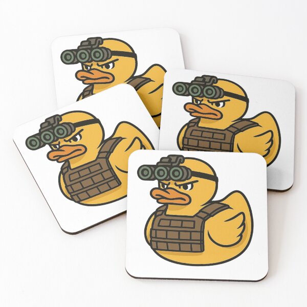 Item preview, Tactical Rubber Duck Sticker - Night Vision Goggles & Plate Carrier Vinyl Decal - Military Style Sticker designed and sold by Warhead Collective.