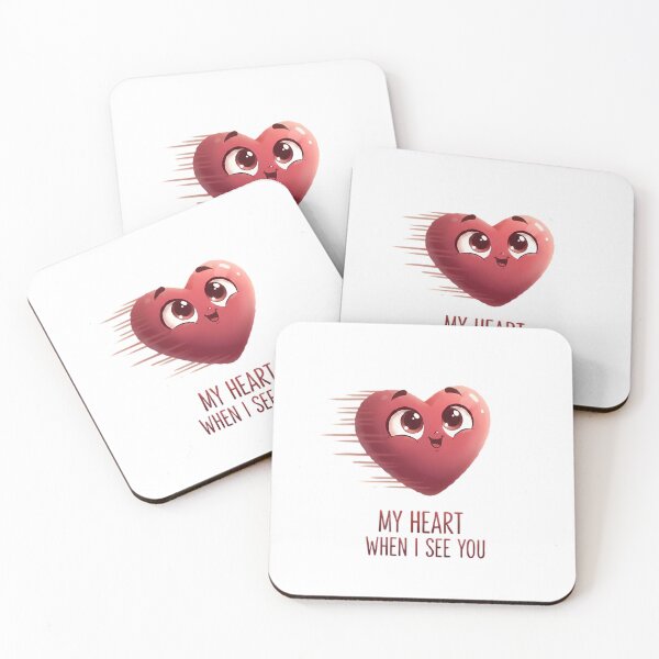 Item preview, Cute Racing Heart - My Heart When I See You designed and sold by Click & Grab.
