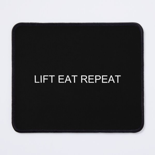 Item preview, Lift Eat Repeat – Funny Gym Quote designed and sold by brownsc17.
