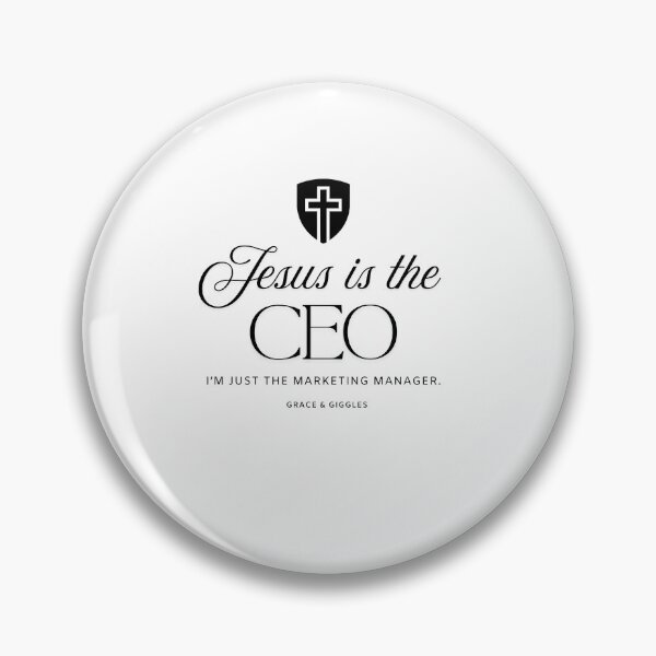 Item preview, Jesus is the CEO - Funny Christian Marketing Manager & Entrepreneur designed and sold by GraceGiggles.