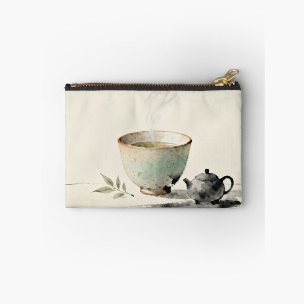 Item preview, Soft Zen Tea Ritual – Minimal Line Art Wall Decor designed and sold by sana designer.