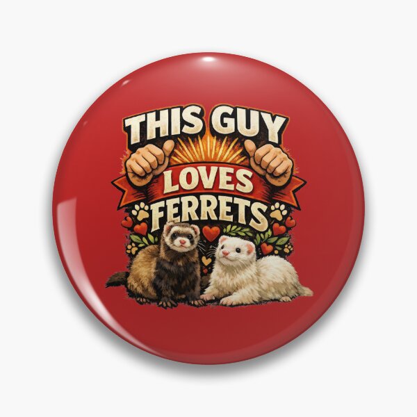 Item preview, This Guy Loves Ferrets designed and sold by thetshirtworks.