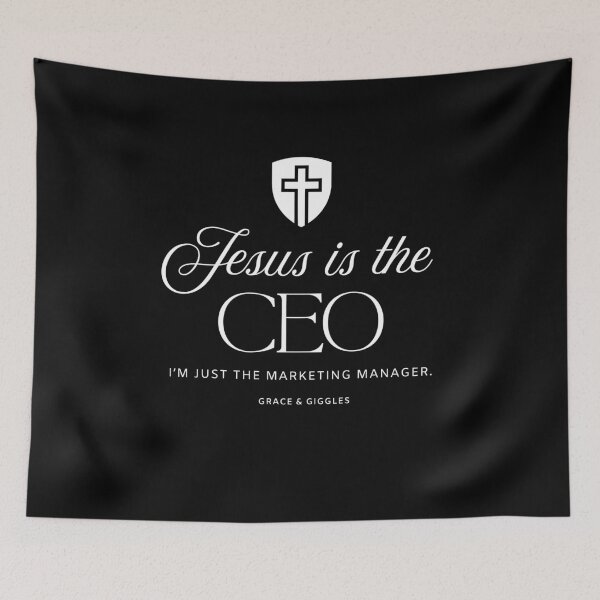 Item preview, Jesus is the CEO - Funny Christian Marketing Manager & Entrepreneur designed and sold by GraceGiggles.