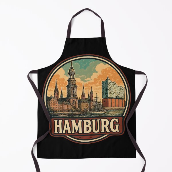 Item preview, Hamburg Germany Retro Vintage designed and sold by TomFrontierArt.