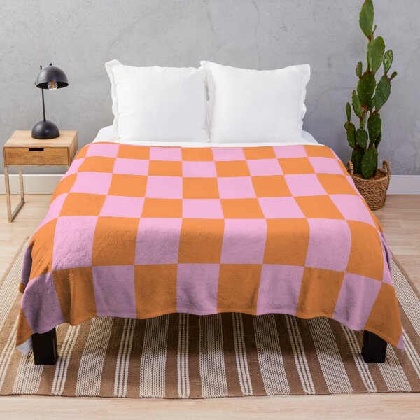 Item preview, Pink and Orange Checkerboard designed and sold by OneThreeSix.