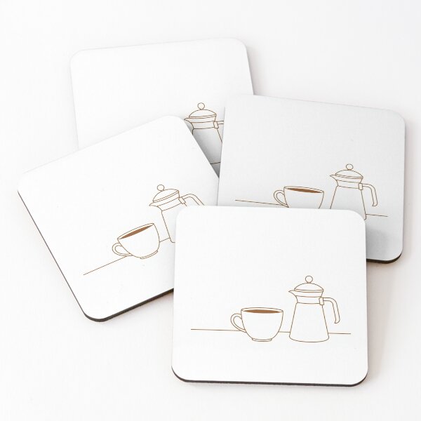 Item preview, Cozy Coffee Corner Line Art – Minimal Neutral Wall Decor designed and sold by sana designer.