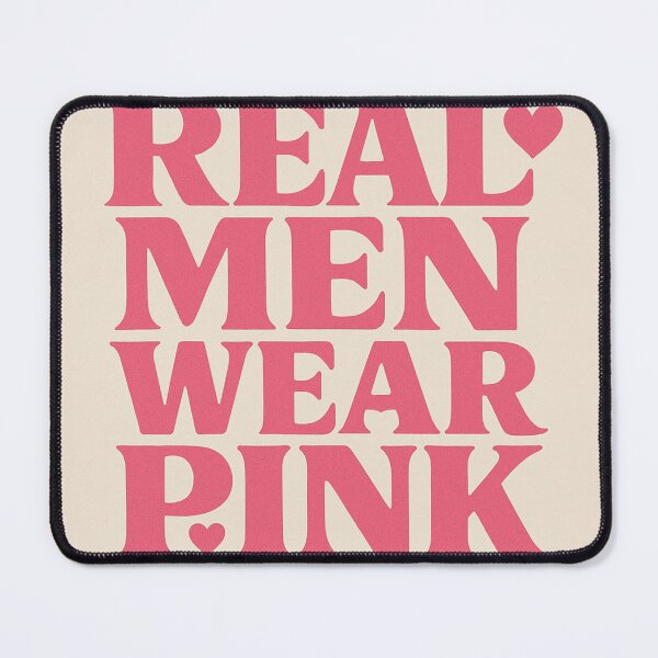 Item preview, Typography 'Real Men Wear Pink' designed and sold by Lyvion design.