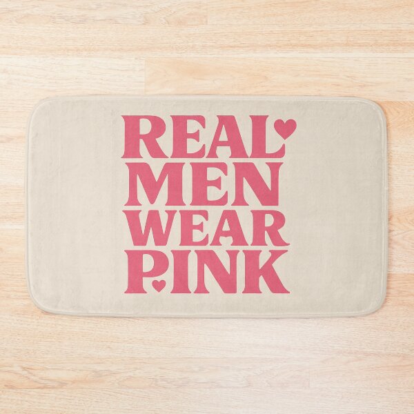 Item preview, Typography 'Real Men Wear Pink' designed and sold by Lyvion design.