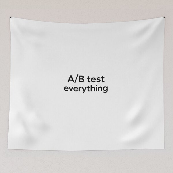 Item preview, A/B Testing Sticker - AB Test Everything - Marketing Optimization Design designed and sold by DigitalNovaCo.