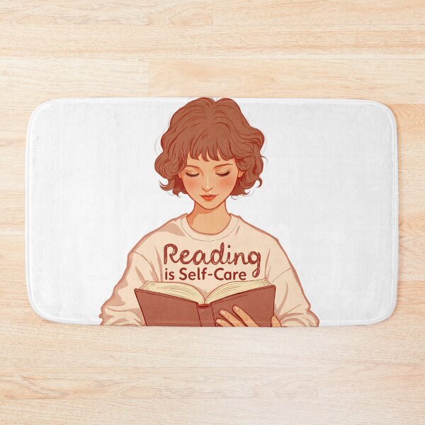 Item preview, Young person reading a book at home while lying down on a comfortable surface in a quiet space during the evening designed and sold by SpaceartLilu.