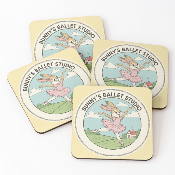 Item preview, Vintage Ballerina Bunny Retro 1960s Animation Style designed and sold by VisualRotaStudio .