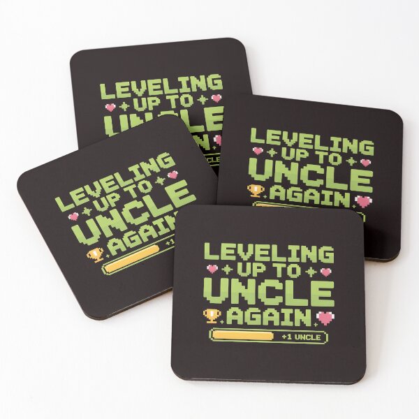 Item preview, Leveling Up to Uncle Again – Baby Announcement for New Uncle designed and sold by Redgiant87x.