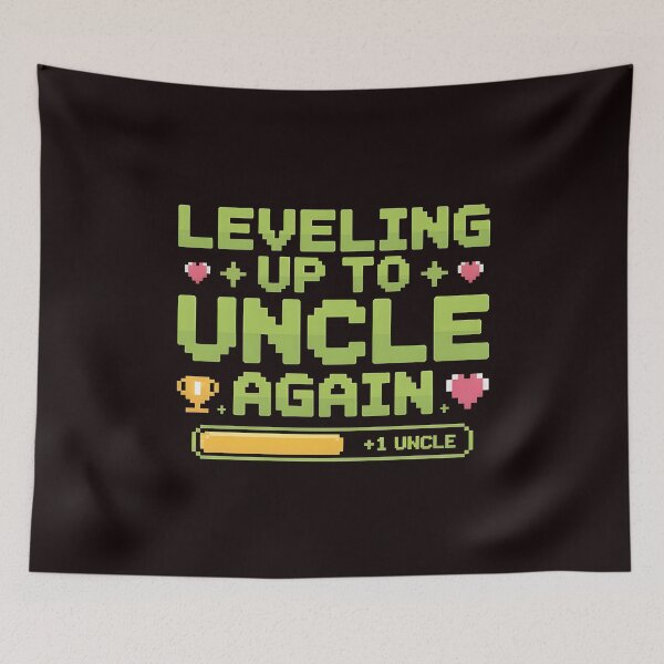 Item preview, Leveling Up to Uncle Again – Baby Announcement for New Uncle designed and sold by Redgiant87x.