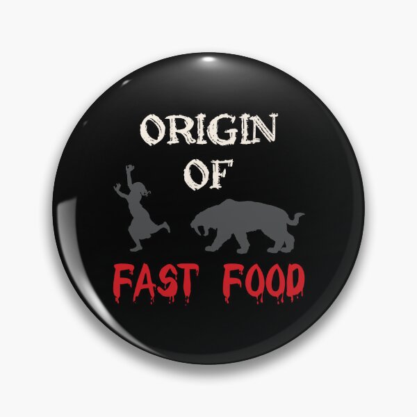 Item preview, Origin of Fast Food - Saber Tooth Tiger & Caveman designed and sold by Oaks Creations.