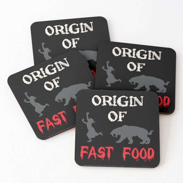 Item preview, Origin of Fast Food - Saber Tooth Tiger & Caveman designed and sold by Oaks Creations.