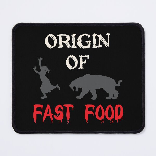 Item preview, Origin of Fast Food - Saber Tooth Tiger & Caveman designed and sold by Oaks Creations.