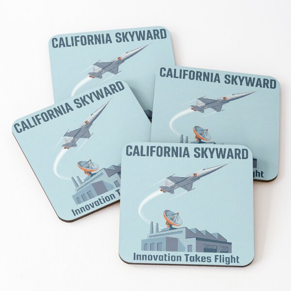 Item preview, California Skyward - Vintage 1960s Mid-Century Aerospace Poster designed and sold by Cozy-Old-Pub.