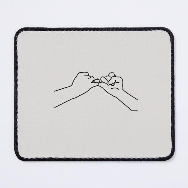 Item preview, Pact, pinkies - Minimalist Black Art of Modern Aesthetics designed and sold by V-ForAll.