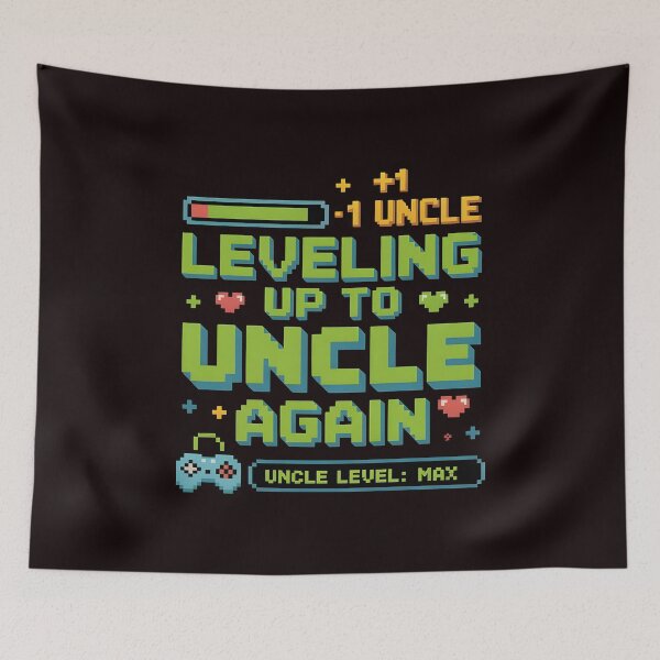Item preview, Leveling Up to Uncle Again – Cute Baby Announcement Uncle Design designed and sold by Redgiant87x.