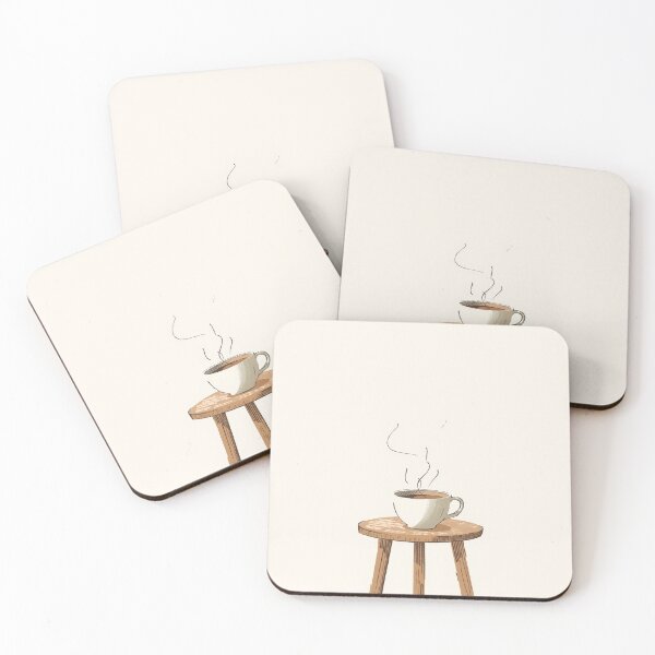 Item preview, Quiet Coffee Moment – Minimal Line Art Wall Decor for Kitchen & Home designed and sold by sana designer.