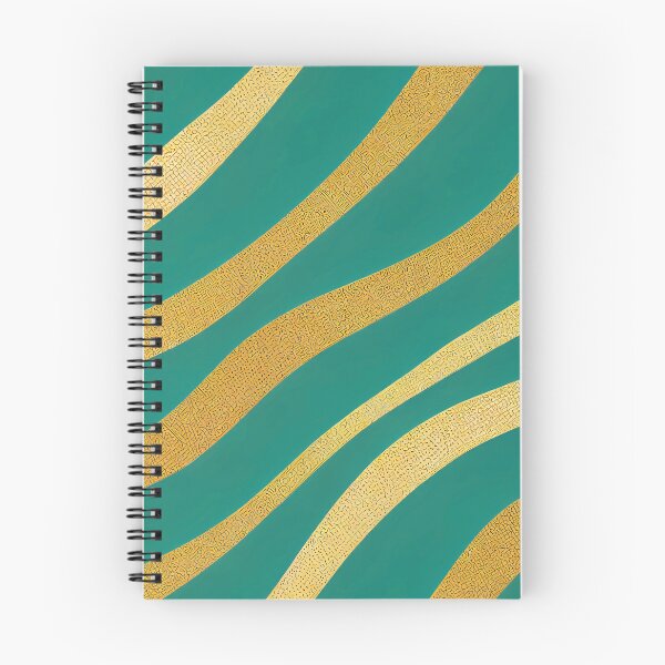 Item preview, Teal-Green Hues And Golden Swirls Modern Pattern designed and sold by DEC02.